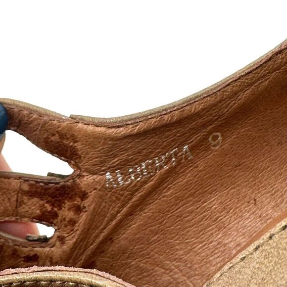 Jeffrey Campbell Heels Alberta Mary Jane Strappy Size 9 Brown Pin Up Retro Shoes - Picture 9 of 12